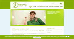 Desktop Screenshot of ortho-vital.at